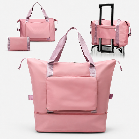 Bolso Totebag Plegable color Rosa