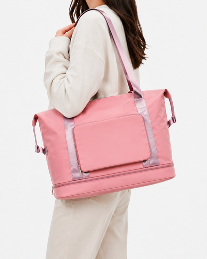 Bolso Totebag Plegable color Rosa